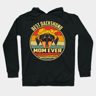 Best Dachshund Mom Ever Vintage Hoodie